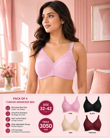 Pack of 4 Premium Comfort Bras