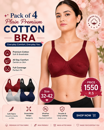Pack of 4 Premium Comfort Bras